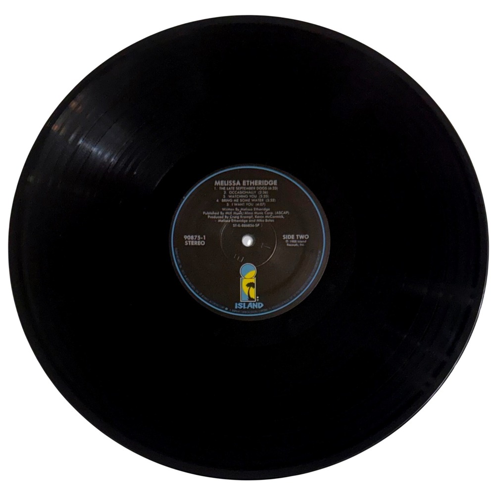 Melissa Etheridge Self-Titled Vinyl LP Album 1988 Island Records 90875-1 Rock - Picture 3 of 4